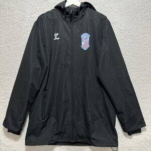 Hummel All-Weather Jacket Men's Size M Black Full Zip Hooded Forward Madison FC